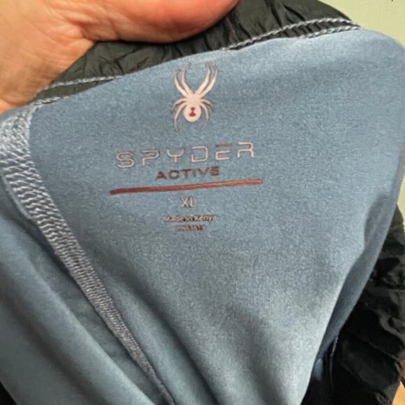 Spyder Active Skirt Size XL Pockets Attached Shorts Black Pull On - Picture 6 of 6